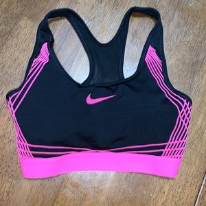 Nike sports bra small Dri-fit pink / black